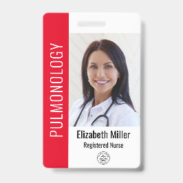 Rode ziekenhuis medewerker foto ID Badge