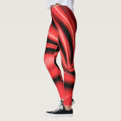 Rode Zijde Satijn Luxe Leggings (Links)