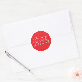 Rode & Zilveren Grijze Envelope Zegellak Stickers