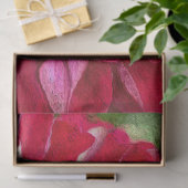 Rode Zinnia Bloemen Tissuepapier (Geschenk)