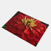 Rode zinnia deurmat (Schuin)
