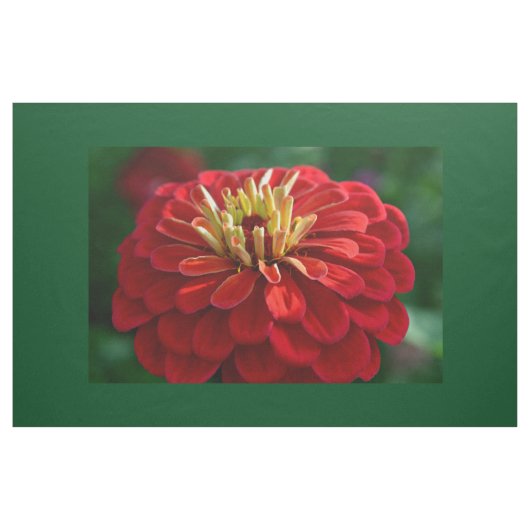 Rode zinnia stof (Yard (91,4 cm))