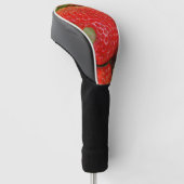 Rode Zoete Aardbeien Golfheadcover (Schuin)
