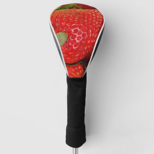 Rode Zoete Aardbeien Golfheadcover (Voorkant)