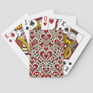 Rode Zoete Hartjes Pokerkaarten