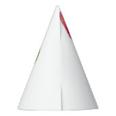 Rode zoete juicy watermeloenen — gebak — vers feesthoedjes (Achterkant)