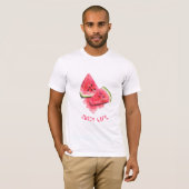 Rode zoete juicy watermeloenen — gebak — vers  t-shirt (Voorkant volledig)