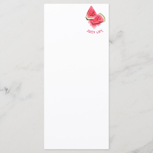 Rode zoete juicy watermeloenen - Tasty - Tekening Menu (Achterkant)