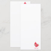 Rode zoete juicy watermeloenen - Tasty - Tekening Menu (Voorkant / Achterkant)