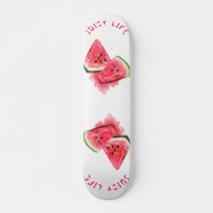 Rode zoete juicy watermeloenen - Tasty - Tekening  Persoonlijk Skateboard