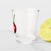 Rode zoete kers - Smakelijk - Proost Shot Glas (Rechts)
