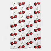 Rode zoete kersen theedoek (Verticaal)