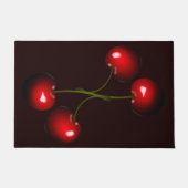 Rode zoete kersendeurmat - Uw kleur Deurmat (Voorkant)