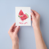 Rode Zoete Sappige Watermeloen Flyer (Hand)