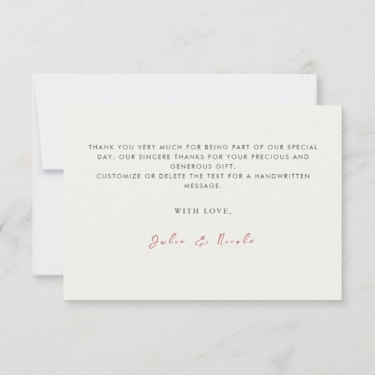 Rode zoete wilde aardbeien bloemen bruiloft (Achterkant)