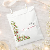 Rode zoete wilde aardbeien bloemen bruiloft bedankzakje (Geknipt)