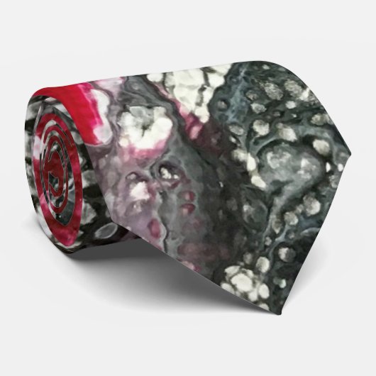 Rode zombie-stropdas stropdas (Opgerold)