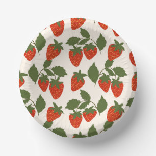 Rode Zomer Aardbei Papieren Kommen