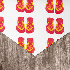 Rode Zomer Strand Party Teenslippers Gift Tissue Tissuepapier