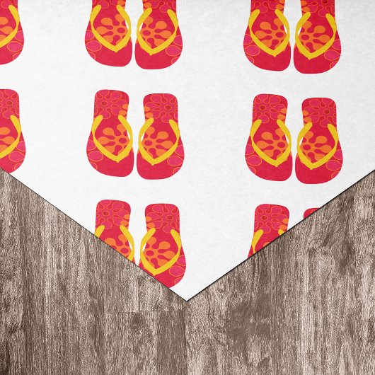 Rode Zomer Strand Party Teenslippers Gift Tissue Tissuepapier