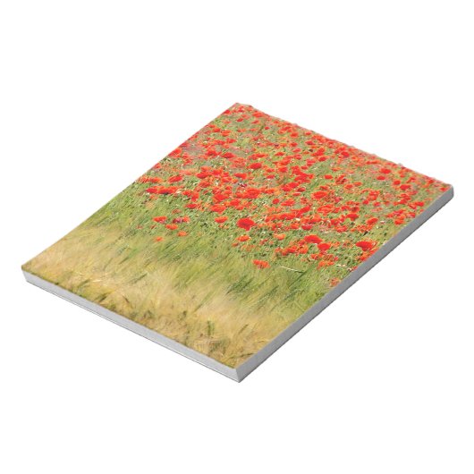 rode zomerbloem notitieblok (Linkerzijde)