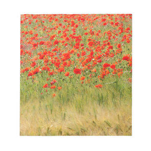 rode zomerbloem notitieblok