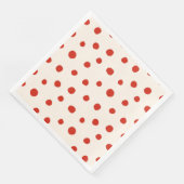 Rode zomerdots servet (Hoek)