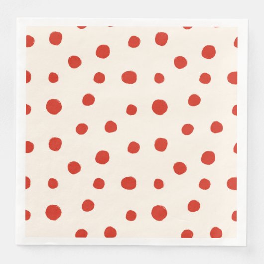 Rode zomerdots servet (Voorkant)