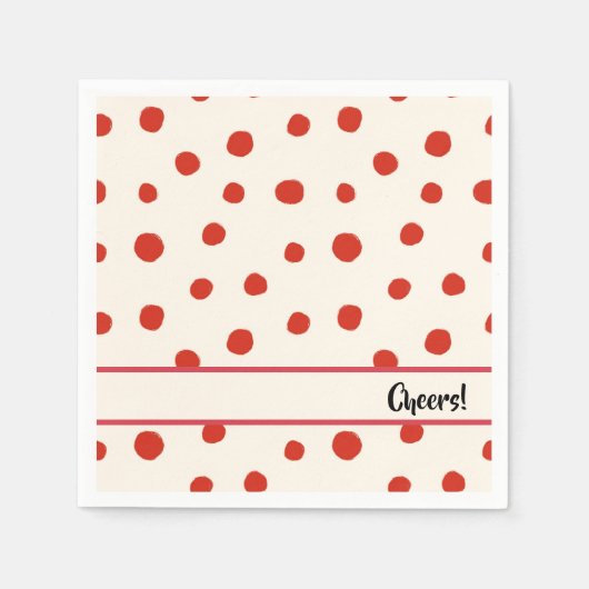 Rode zomerdots Servet (Voorkant)