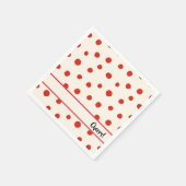Rode zomerdots Servet (Hoek)