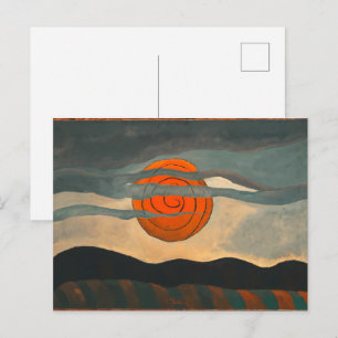 Rode Zon Arthur Dove Briefkaart