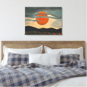 Rode Zon | Arthur Dove | Canvas Afdruk (Insitu (Slaapkamer))