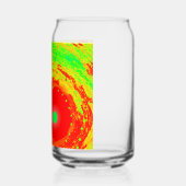 Rode zon en een nar kunst blikvorm glas (Rechts)