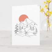 RODE ZON EN MOUNTAINEN KAART (Gele Bloem)