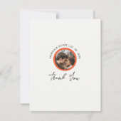 Rode zon en oude sakura bedankkaart (Achterkant)