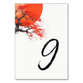 Rode Zon en Oude Sakura Kaart
