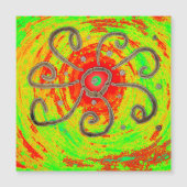 Rode zon kunst (Voorkant)