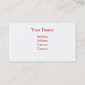 Rode zon over de oceaan visitekaartje (Achterkant)