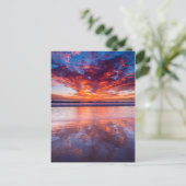 Rode zon over het zee, Californië Briefkaart (Staand voorkant)