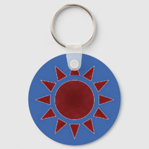 Rode Zon Sleutelhanger