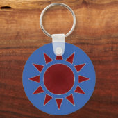 Rode Zon Sleutelhanger (Voorkant)