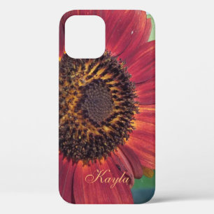 Rode zonnebloem *personaliseren* Case-Mate iPhone case