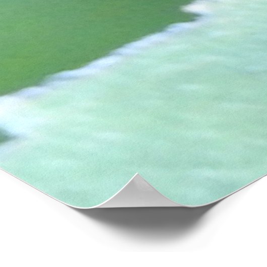 Rode zonnebloem Poster (Hoek)