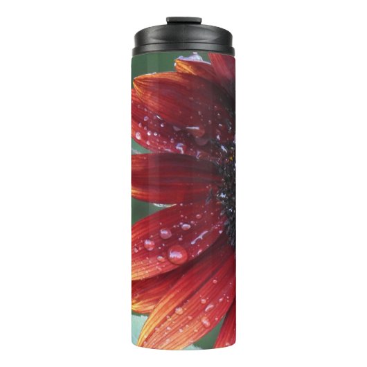 Rode zonnebloem thermosbeker (Voorkant)