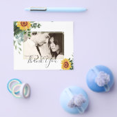 Rode Zonnebloemen Eucalyptusbladeren Bruiloft Flyer (Enkel)