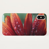 Rode zonnebloempitten en regenval Case-Mate iPhone case (Achterkant (horizontaal))