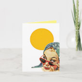  Rode Zonnebril Hallo Zonneuwen! Opmerkingskaarten Kaart (Voorkant)