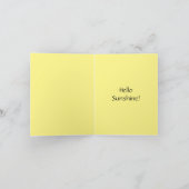 Rode Zonnebril Hallo Zonneuwen! Opmerkingskaarten Kaart (Binnen)