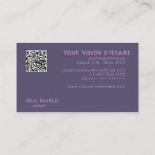 Rode zonnebril Optician Visitekaartje (Achterkant)