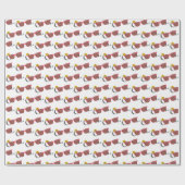 Rode zonnebrillen van COOL met zon Cadeaupapier (Vlak)